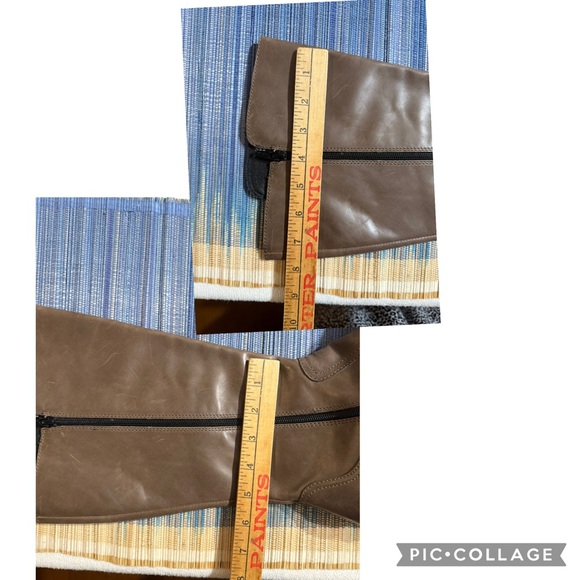 Born Martika Leather Riding Boots Button Detail Cosmic Brown Women's Size 9.5 - Picture 3 of 16